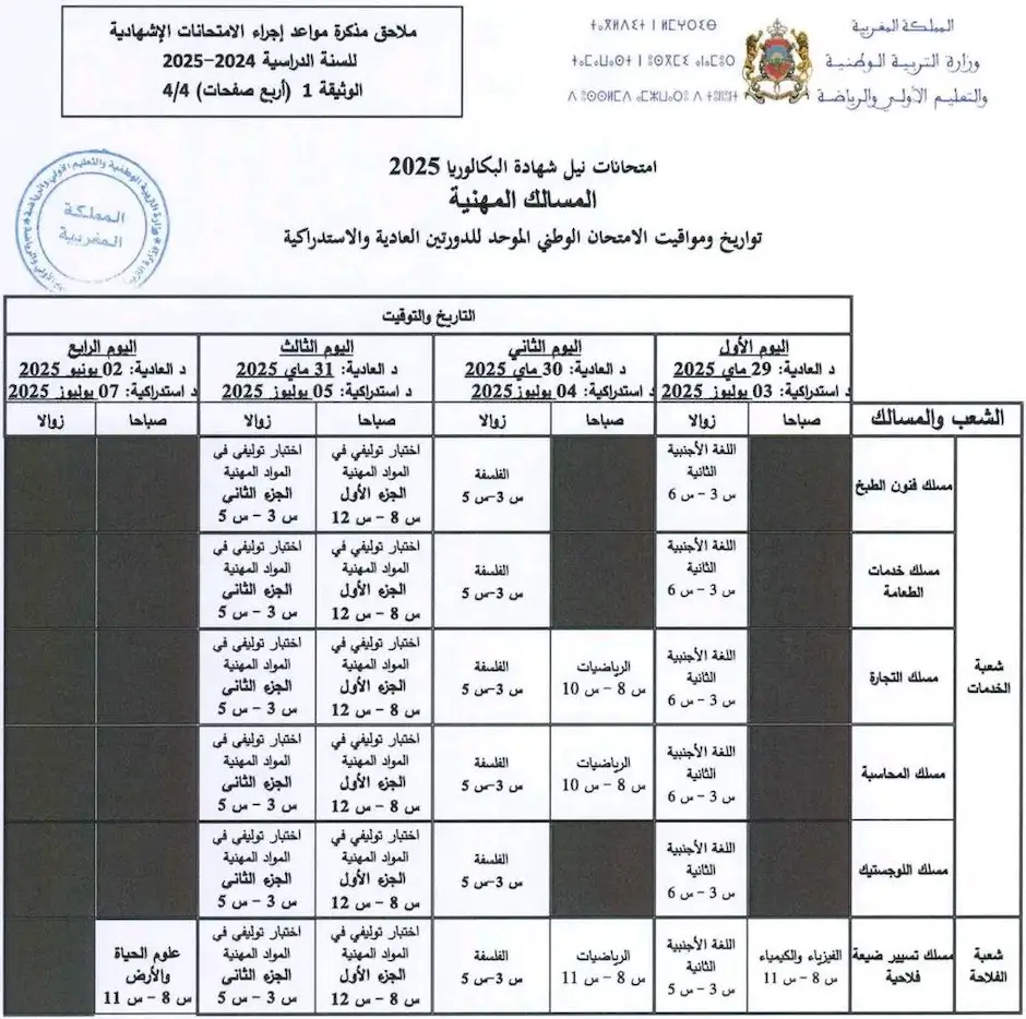 الامتحان الوطني