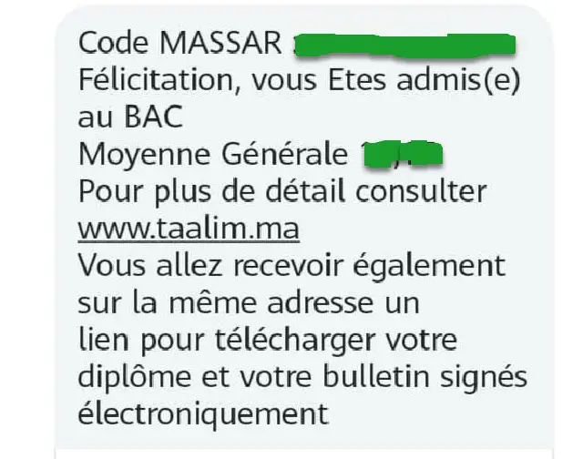 Taalim.ma Massar SMS 2025