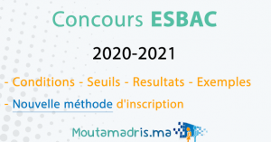 concours ESBAC 2020 2021