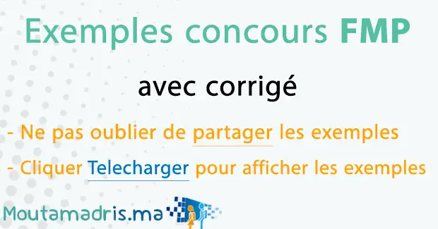 Exemple concours FMP