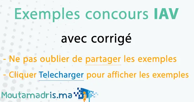 exemple concours IAV
