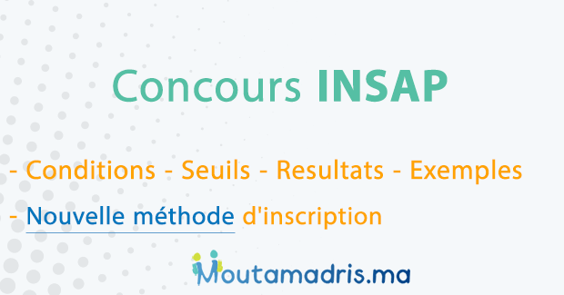 Concours INSAP Rabat 2019-2020