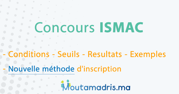 Concours ISMAC Rabat 2019-2020