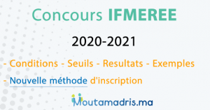 Inscription Concours IFMEREE 2020-2021