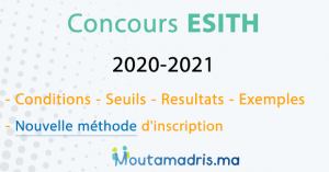 Concours ESITH 2020-2021 Casablanca